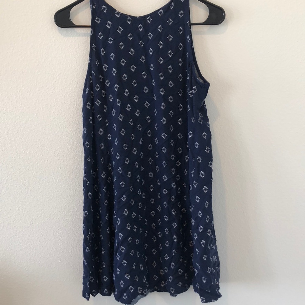 Navy shift dress